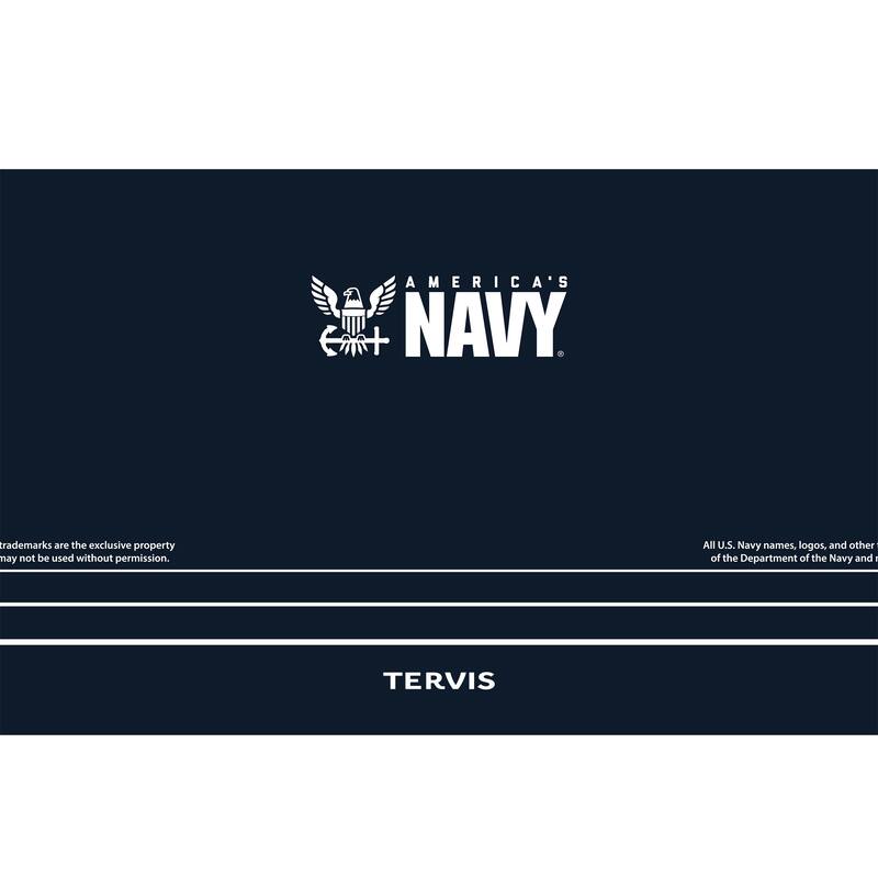 Tervis Traveler America's Navy Triple Walled Insulated Travel Tumbler, Stainless Steel