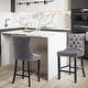 preview thumbnail 41 of 56, Contemporary Tufted Velvet Upholstered Counter Bar Stools Set of 2