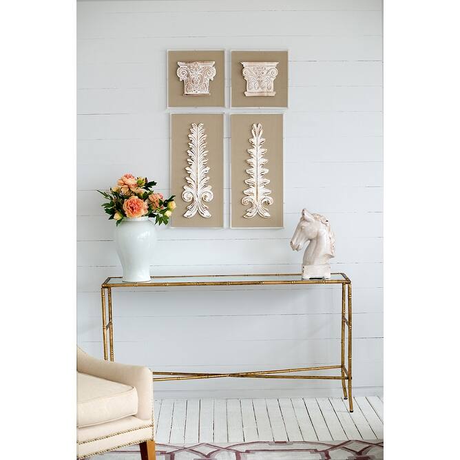 S/2 13.8x1.6x13.8" Wall Art, Wall Décor for Living Room Dining Room Bedroom Office Entryway