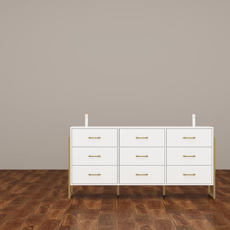 Large 61.4" Dresser - Abundant Storage, Timeless Design Drawers