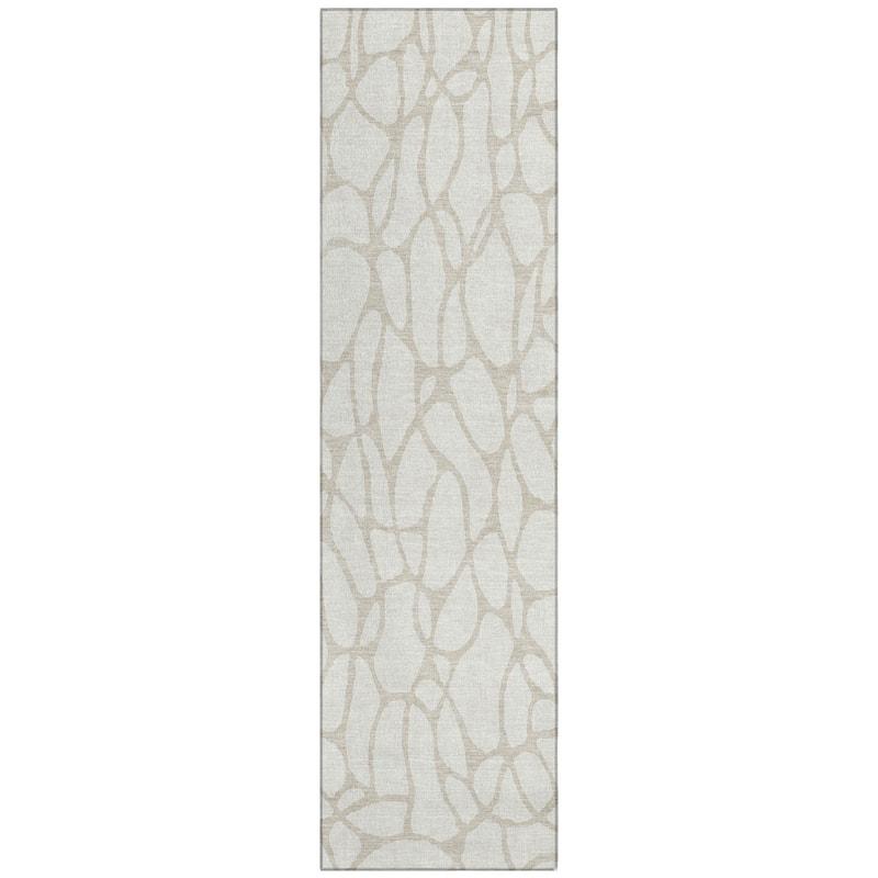 Machine Washable Indoor/ Outdoor Modern Chantille Rug