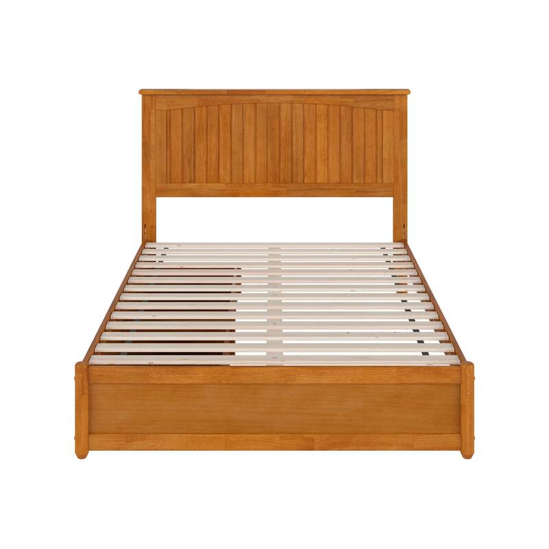 Malta Platform Bed with Panel Footboard and Storage Drawers