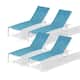 Option Blue Fabric & White Frame