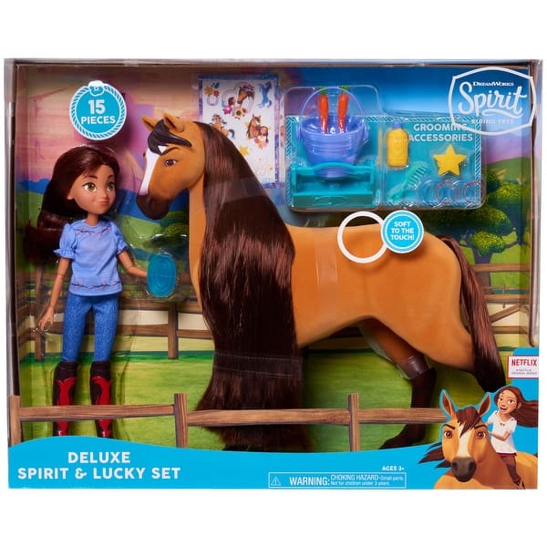 Spirit L'indomptable - Coffret Centre Équestre Deluxe, Poupée