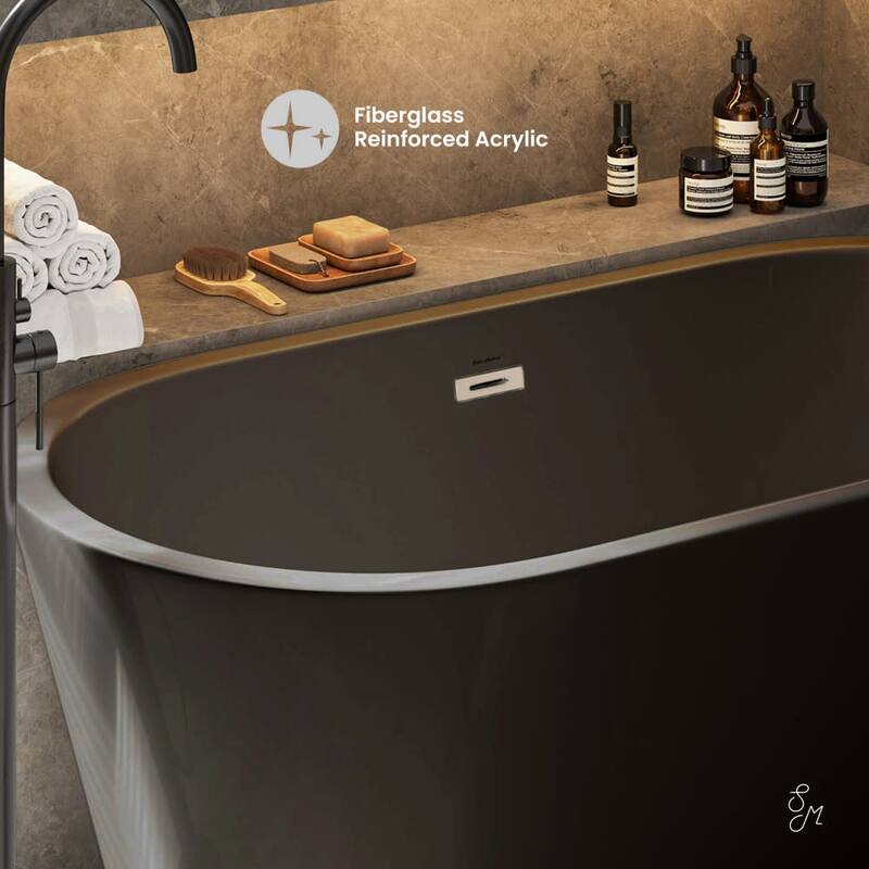 Swiss Madison SM-FB590 Claire 60" Free Standing Acrylic Soaking Tub