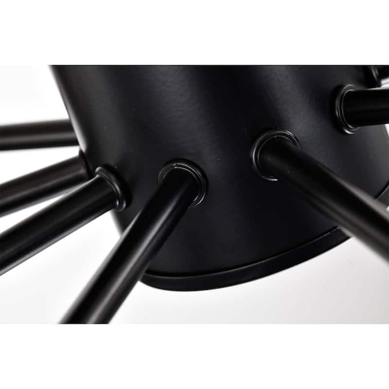 Pimlin 10-Light Baton Style Semi-Flush Mount Ceiling Lamp