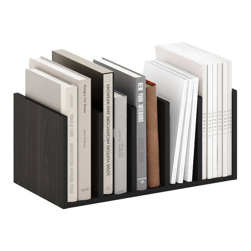 Furinno Hermite Home Office Supplies Desktop Bookshelf Storage Organizer, Espresso