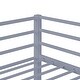 preview thumbnail 9 of 31, Metal Loft Bed Twin, Loft Bed Frame with Guard Rails and Flat Ladder