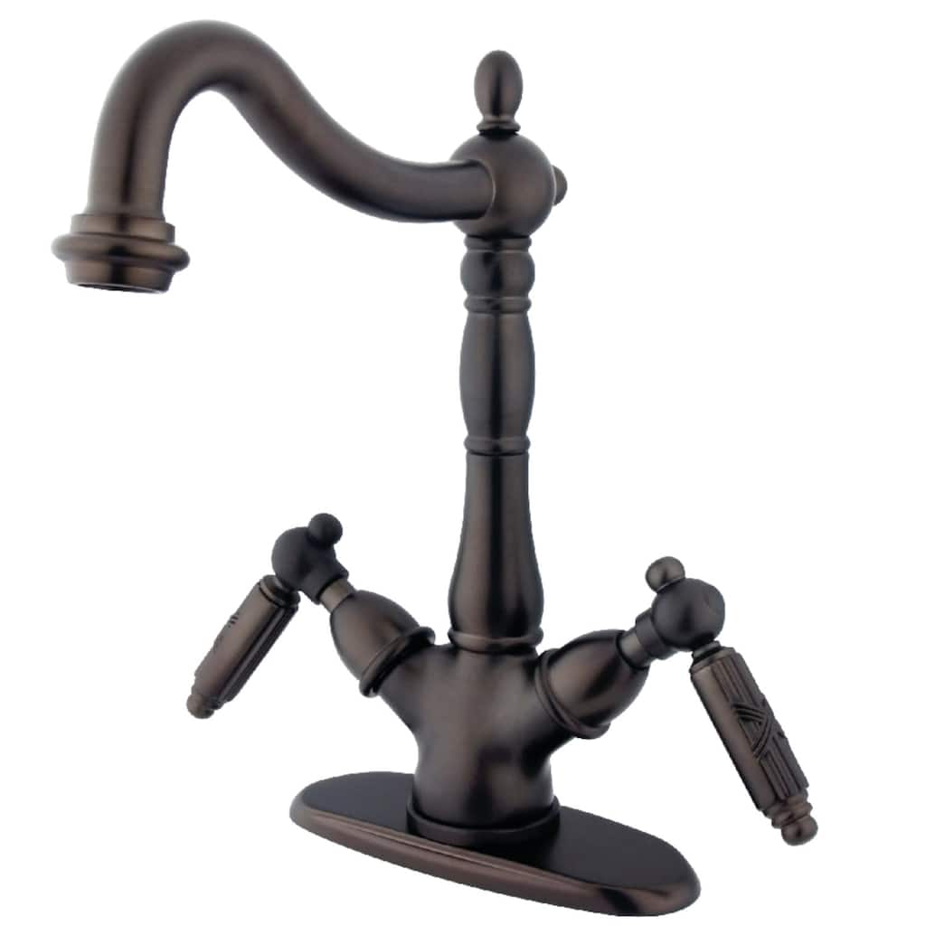 Kingston Brass Heritage 1.2 GPM Vessel Bathroom Faucet with Metal
