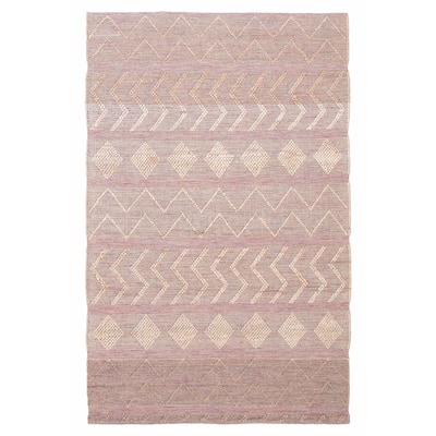 ECARPETGALLERY Braid weave Sienna Pink Wool Rug - 6'0 x 9'4