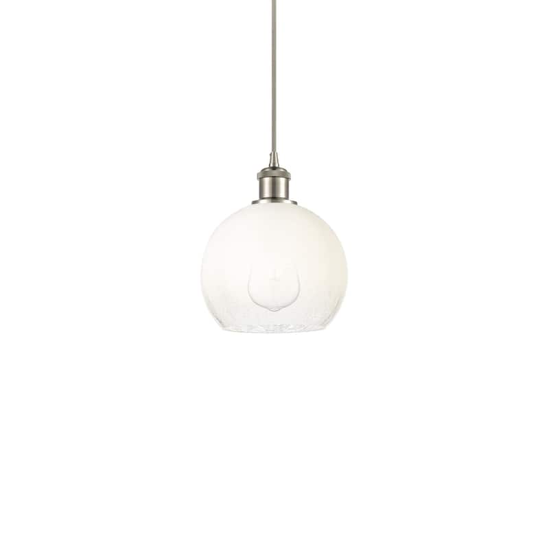 Innovations Lighting 516-1P-11-8 Brookhaven Globe Pendant Brookhaven - Brushed Satin Nickel / Opal