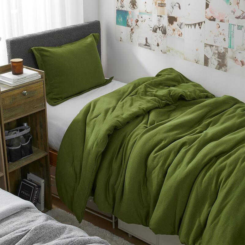 My Favorite Sweatshirt - Coma Inducer® Oversized Comforter Set - Cedar Green - Twin XL
