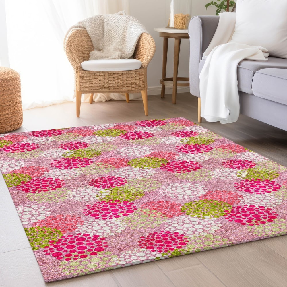 Premium Washable Super Soft Contemporary Clusters Mayfield Rug
