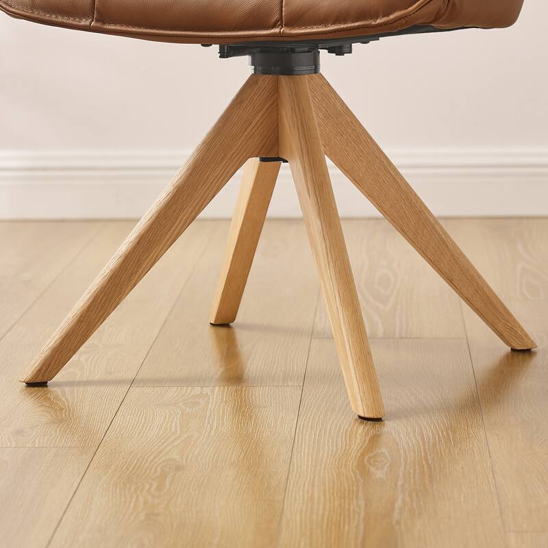 Art Leon Genuine Leather Swivel Home Office Desk Chair