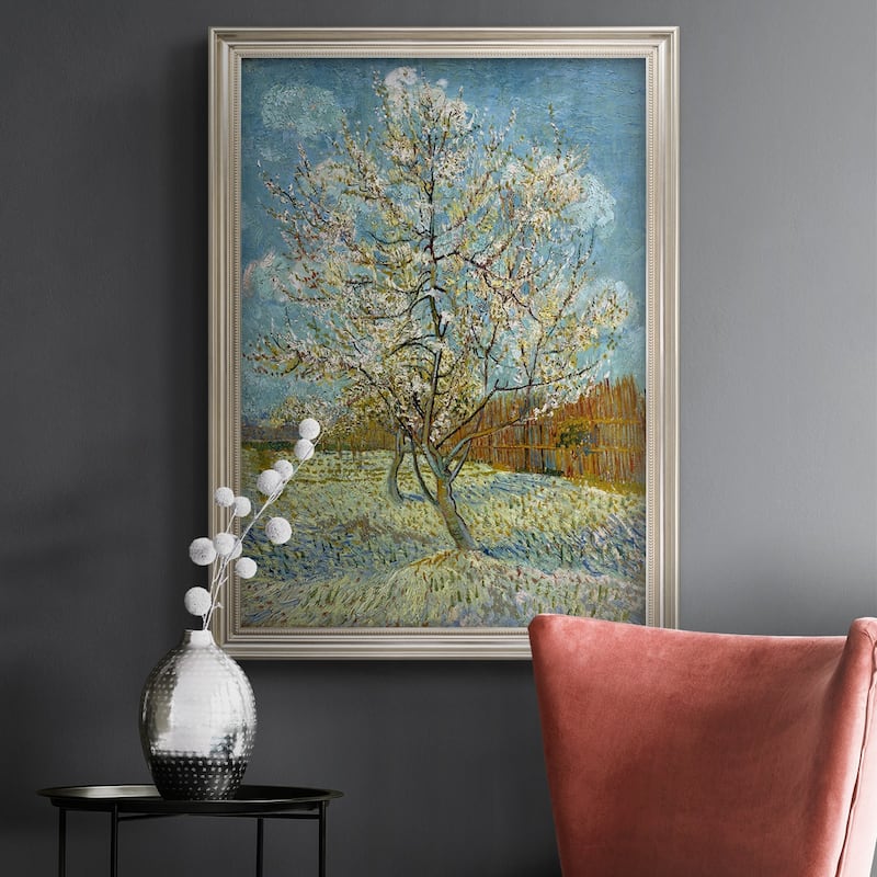  The Pink Peach Tree Premium Framed Canvas- Ready to Hang