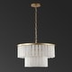 preview thumbnail 5 of 4, SAFAVIEH Couture Kiandra Marble 2-Tier Chandelier - 19.75" W x 19.75" D x 18.25 / 66.25" H