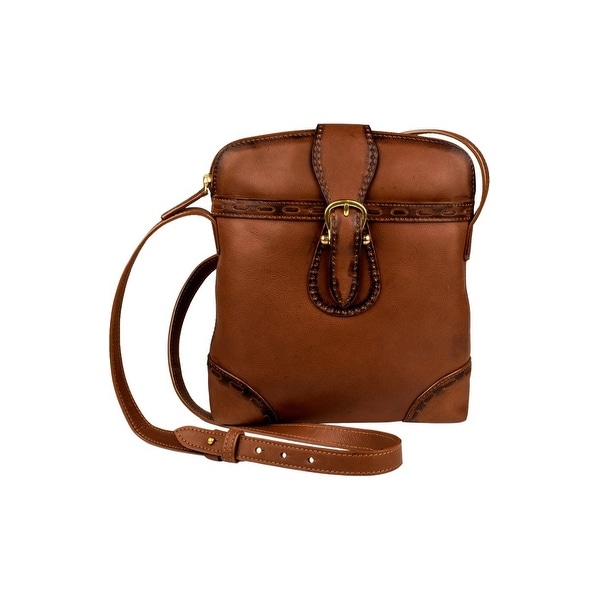 Scully Western Handbag Womens Handles Pebbled Leather Zip Brown - One size