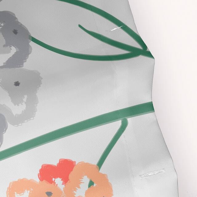 71 x 74-inch Hydrangeas Floral Print Shower Curtain