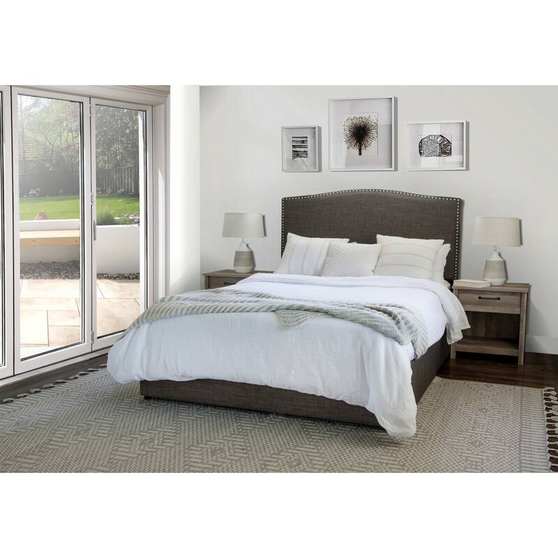 Newbury "Mammoth" Upholstered Platform 2 Drawer Storage Bed