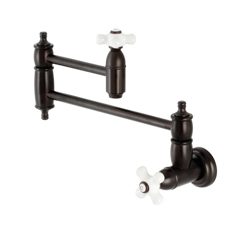 Kingston Brass Restoration Wall Mounted Pot Filler Faucet - Oil Rubbed Bronze