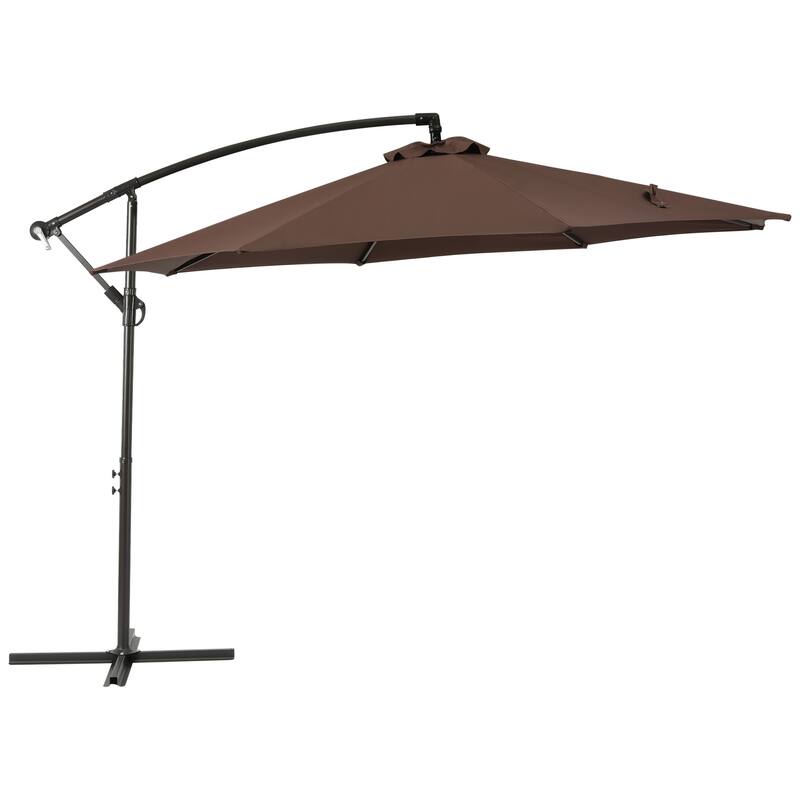 Weller 10-foot Offset Cantilever Hanging Patio Umbrella