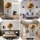 preview thumbnail 5 of 10, 9.4/19.6 inches Moon Wall Sconce, 1-Light LED Plug-in Flush Mounted Sconce