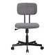 preview thumbnail 7 of 64, Ergonomic Low Back Velvet Office Chair with Armrests Adjustable Swivel Computer Desk Chair for Small Spaces, Home & Workspace