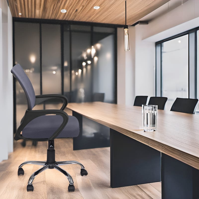 Ergonomic Breathable Mesh Office Chair – Adjustable Design with Lumbar Support and Enhanced Mobility with 360° Swivel Wheels
