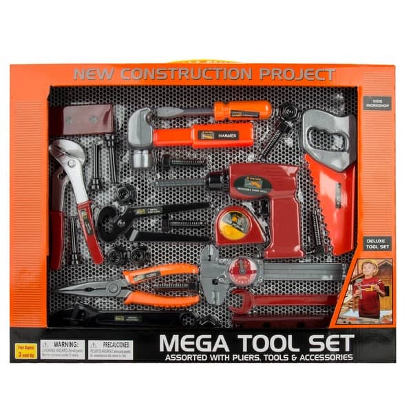 slide 2 of 5, Handyman Contruction Toy Set for Kids