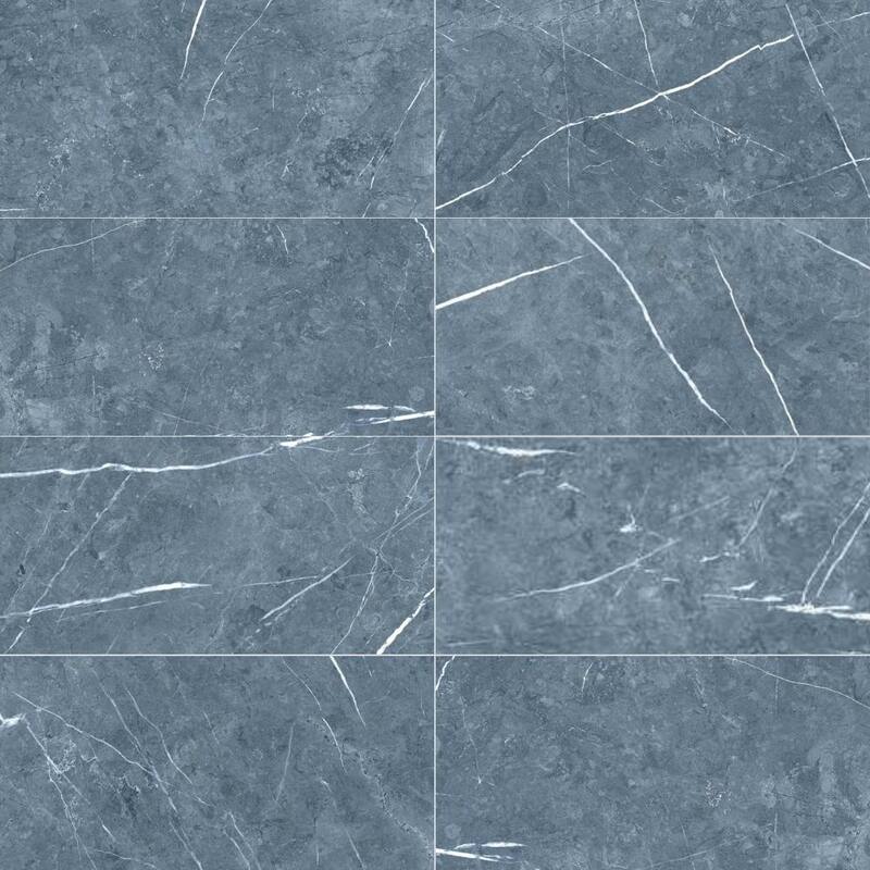 The Tile Life Opera 12x24 Blue Matte Porcelain Floor and Wall Tile