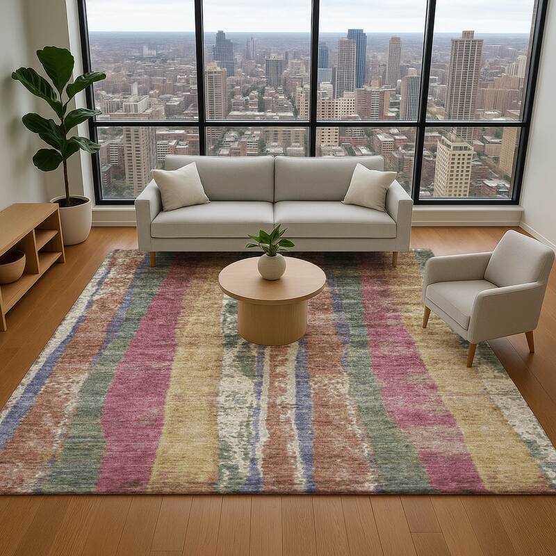 Premium Washable Super Soft Mayfield Rug - Blush - 9' x 12'