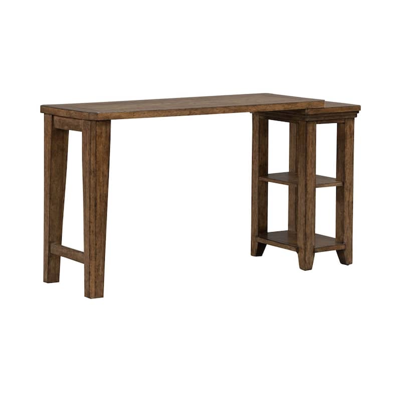 Liberty Furniture Carolina Park Console Table, Optional 2 Upholstered Stools