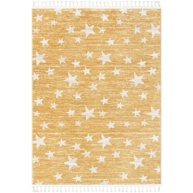 Well Woven Kennedy Stars Plush Area Rug