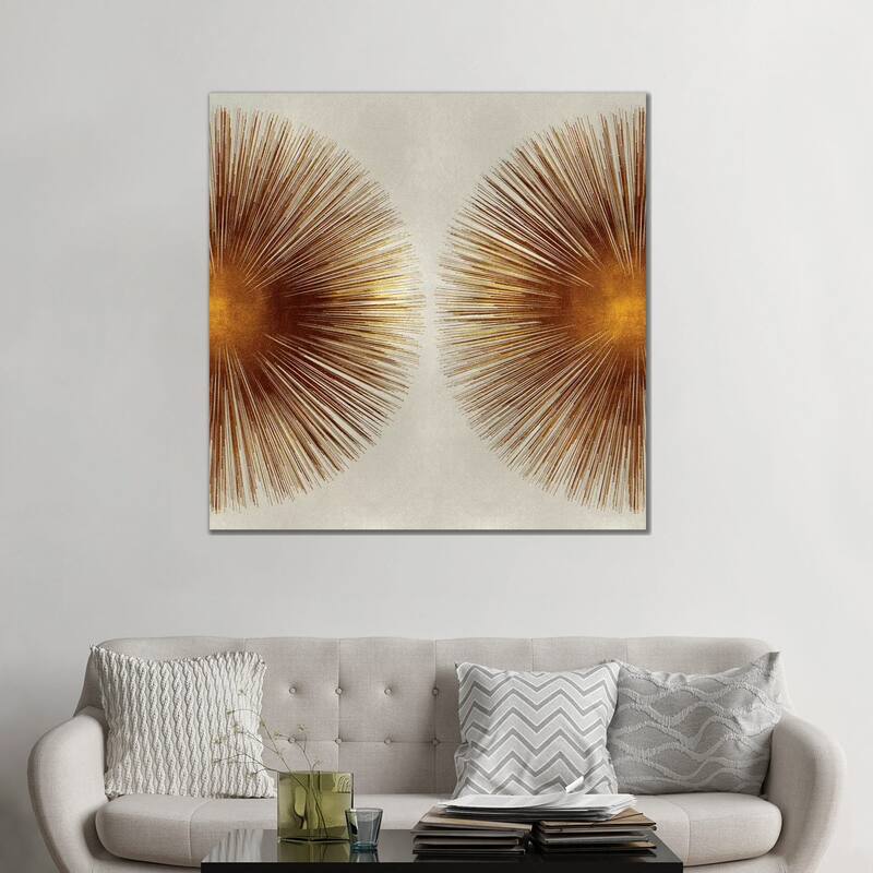 iCanvas "Bronze Sunburst II" by Abby Young Canvas Print