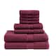 Madison Park Signature Cotton 8-piece Antimicrobial Towel Set - Burgundy