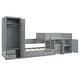 preview thumbnail 15 of 20, Twin Wooden Bunk Bed with Trundle, Cabinet, Wardrobe, Desk and Drawers
