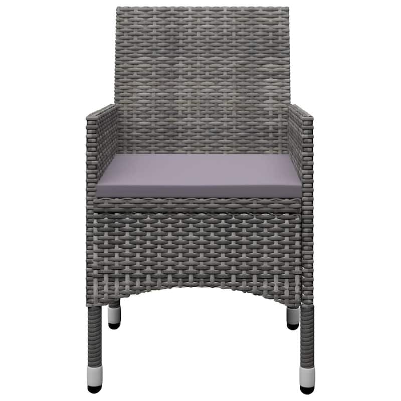 vidaXL Patio Dining Set 7 Piece Garden Outdoor Table and Chair Multi Colors
