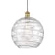 Option Brushed Brass / Clear Deco Swirl