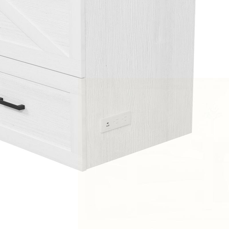 Foldable Platform Bed with Large Storage Drawer