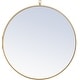 preview thumbnail 1 of 9, Elegant Lighting Eternity 28" Diameter Circular Metal Framed Wall Brass