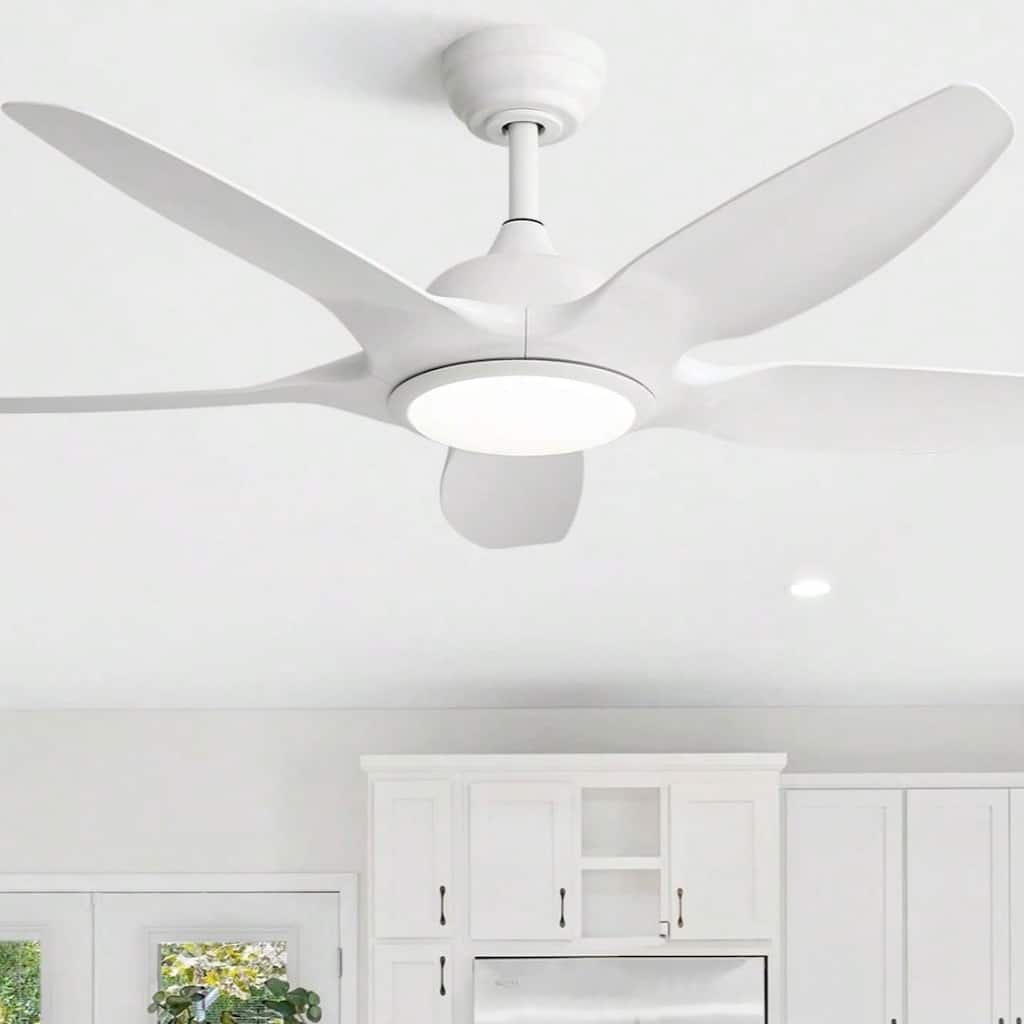Oaks Aura 48 Inch Modern Dimmable LED Ceiling Fan with Light, 6-speed Reversible DC Motor Ceiling Fan Light With Remote Control