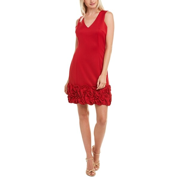 Donna Ricco Ruffled Shift Dress. Opens flyout.