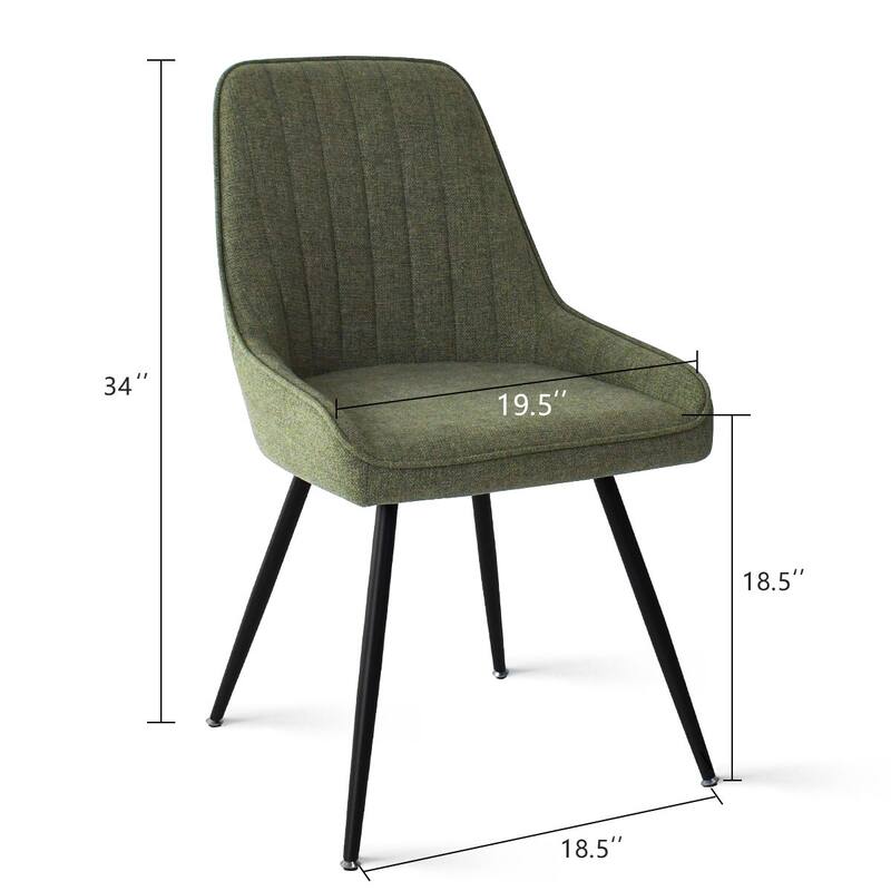 Upholstered Modern Dining Chair(Set of 2)