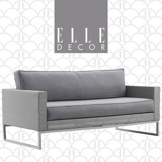 Elle Decor Tropez French Grey Mesh Sofa