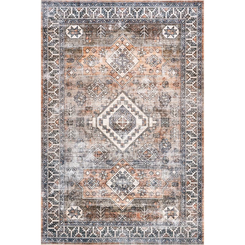 Nuloom Layana SplashGuard Geometric Machine Washable Area Rug