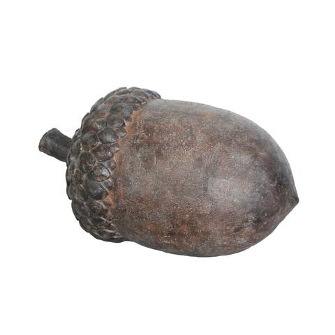 Rust Resin Acorn 7"H - 12.0" x 7.0" x 7.0"