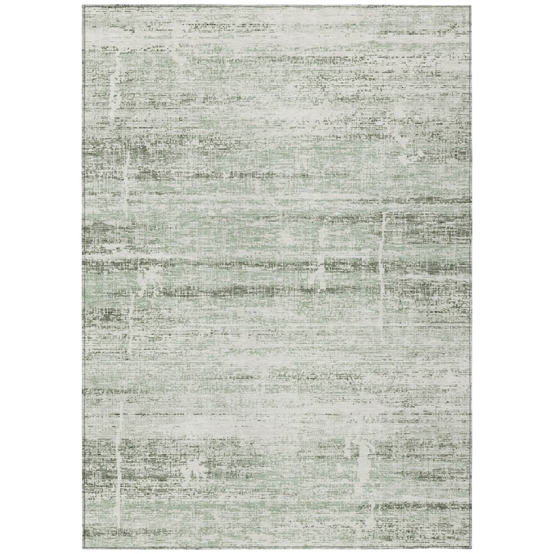 HomeRoots Abstract Transitional Rectangle Outdoor Rug