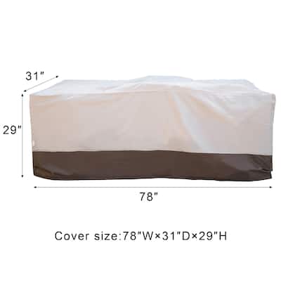 OVIOS Patio Furniture Sofa Chair Protective Cover
