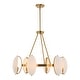 preview thumbnail 6 of 7, Uttermost 21379 Oviform 6 Light 30" Wide Chandelier