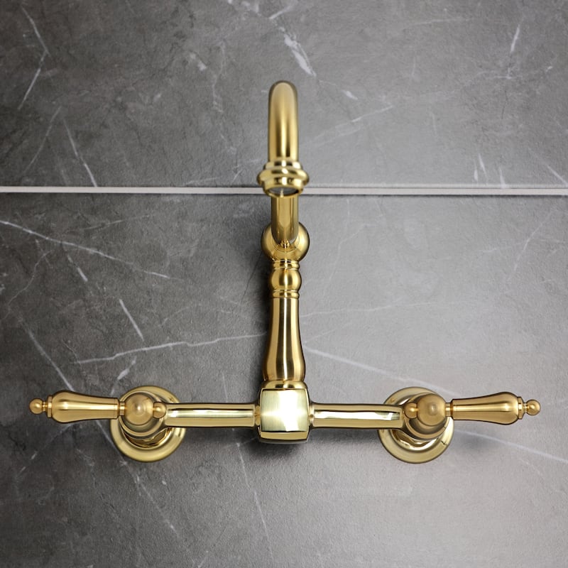 Heritage Two-Handle Wall Mount Kitchen Faucet